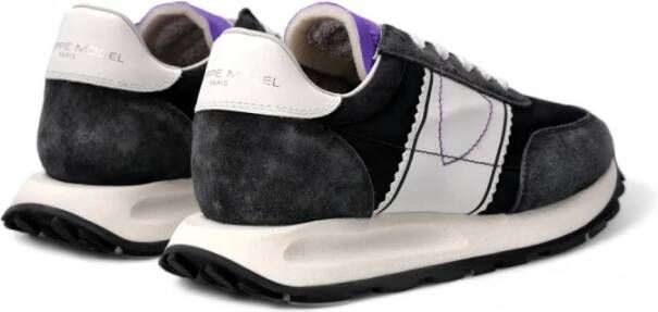 Philippe Model Italiaanse leren sneakers met geborduurd logo Multicolor Dames