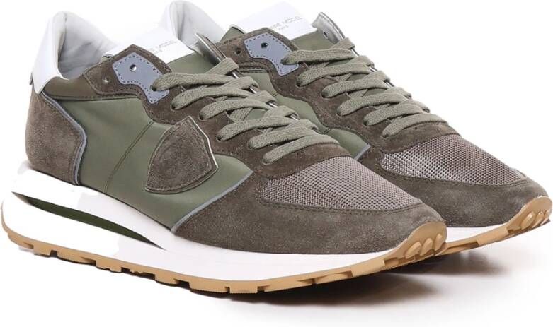 Philippe Model Khaki Groene Sneakers met Memory Foam Green Heren