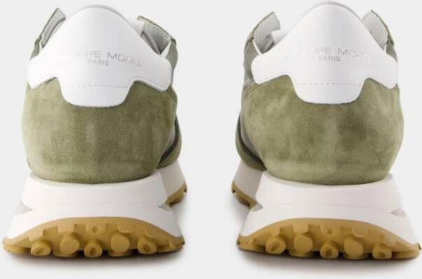 Philippe Model Khaki Lage Sneakers Nylon Green Heren