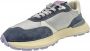 Philippe Model Lage Antibes Sneakers van Leer en Nylon Multicolor Heren - Thumbnail 4
