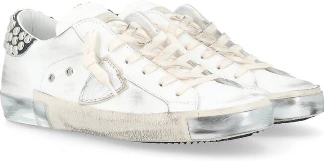 Philippe Model Lage Damesneakers Zilver White Dames