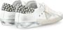 Philippe Model Lage Damesneakers Zilver White Dames - Thumbnail 3