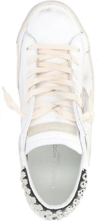Philippe Model Lage Damesneakers Zilver White Dames