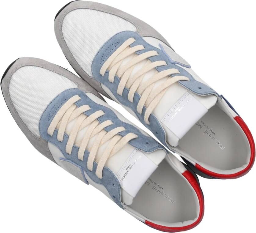 Philippe Model Lage Sneaker Tzlu W110 Veloursleder Multicolor Heren