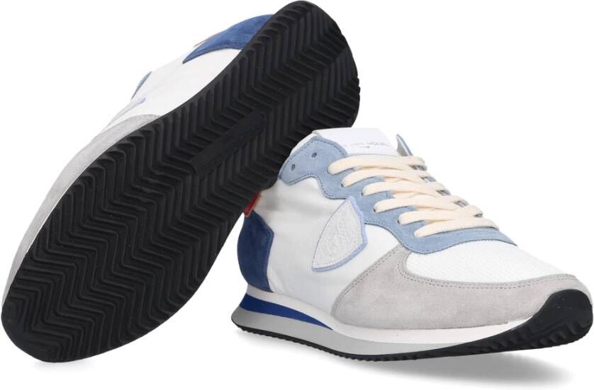 Philippe Model Lage Sneaker Tzlu W110 Veloursleder Multicolor Heren