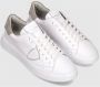 Philippe Model Sneakers BTLU VD21 TEMPLE LOW-BLANC GRIS - Thumbnail 2