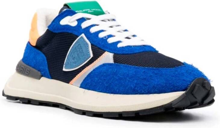 Philippe Model Lage Sneakers Blauw Heren