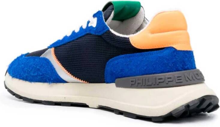 Philippe Model Lage Sneakers Blauw Heren