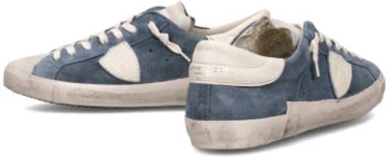 Philippe Model Lage sneakers in gemengde texturen