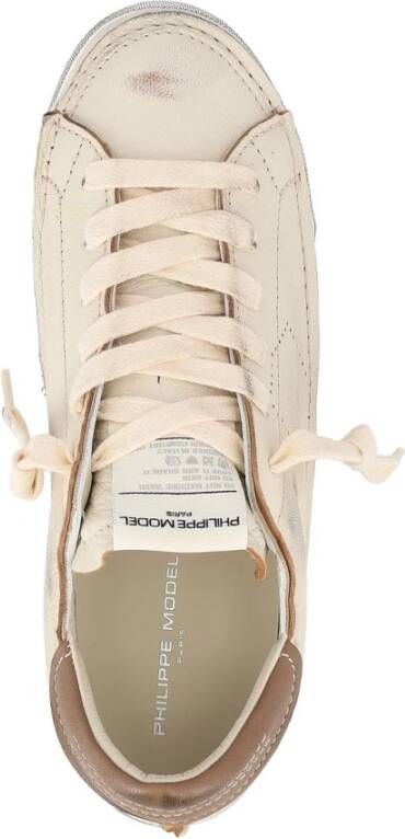 Philippe Model Lage Sneakers in Wit