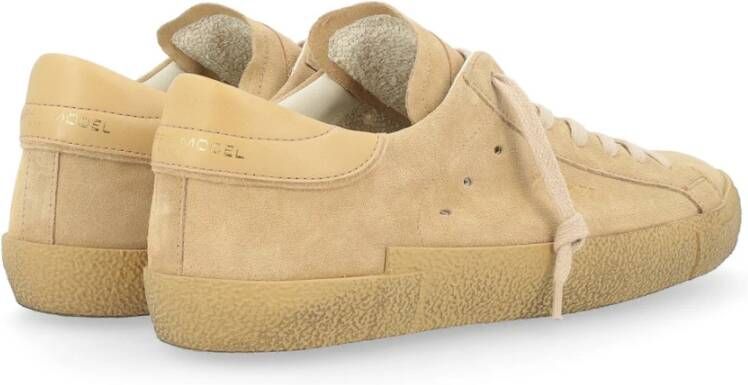 Philippe Model Lage Sneakers in Zwart Beige Heren