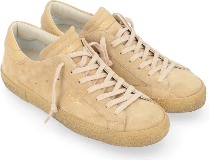 Philippe Model Lage Sneakers in Zwart Beige Heren