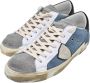 Philippe Model Italiaanse Sneakers met V-Hals en Wikkelsluiting Beige Dames - Thumbnail 12