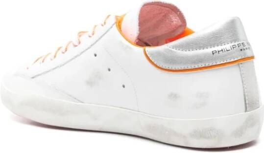 Philippe Model Lage Sneakers voor Mannen White Heren