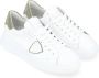 Philippe Model Lage Temple Sneakers voor Mannen White Heren - Thumbnail 4