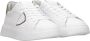 Philippe Model Witte en Militair Groene Leren Sneakers White Heren - Thumbnail 2