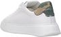 Philippe Model Witte en Militair Groene Leren Sneakers White Heren - Thumbnail 4