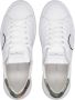 Philippe Model Witte en Militair Groene Leren Sneakers White Heren - Thumbnail 5