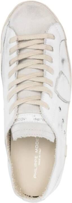 Philippe Model Lage Top Lv02 Sneakers Wit Grijs White Heren