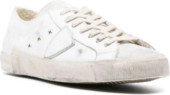 Philippe Model Lage Top Lv02 Sneakers Wit Grijs White Heren