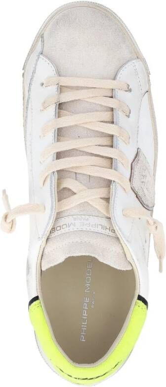 Philippe Model Lage Top Sneakers in Wit