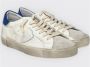 Philippe Model Witte Vetersneakers met Distressed Finish White Heren - Thumbnail 3