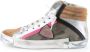 Philippe Model Stijlvolle Army Green High-Top Sneakers Multicolor Dames - Thumbnail 9