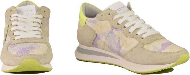 Philippe Model Leren sneakers met rubberen zool Multicolor Dames