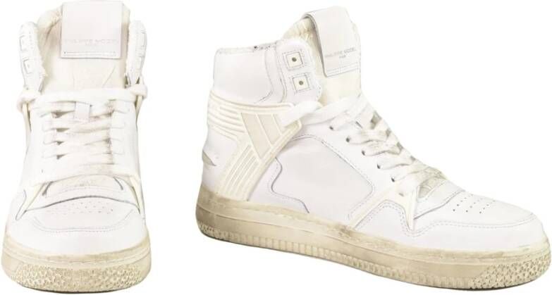 Philippe Model Leren sneakers met rubberen zool White Dames