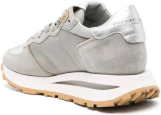 Philippe Model Leren Tropez Sneakers voor Vrouwen Gray Heren
