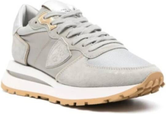 Philippe Model Leren Tropez Sneakers voor Vrouwen Gray Heren