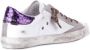 Philippe Model Logo Sneakers Leren Rubberen Zool Regular Fit Multicolor Dames - Thumbnail 5