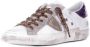 Philippe Model Logo Sneakers Leren Rubberen Zool Regular Fit Multicolor Dames - Thumbnail 8