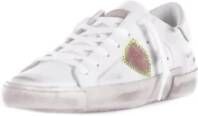 Philippe Model Logo Sneakers met leren bovenwerk