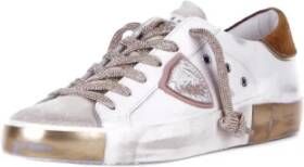 Philippe Model Logo Sneakers met leren bovenwerk White Dames