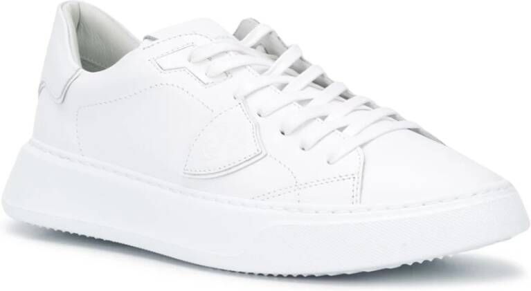 Philippe Model Logo Sneakers met Zijapplicatie White Heren