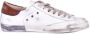 Philippe Model Witte Kalfsleren Lage Sneakers met Metalen Details White Heren - Thumbnail 5