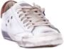 Philippe Model Witte Kalfsleren Lage Sneakers met Metalen Details White Heren - Thumbnail 6