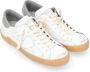 Philippe Model Witte Grijze Sneakers met Logo Applique - Thumbnail 2