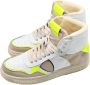 Philippe Model Lyon High Top Sneakers Geel Mix Multicolor Dames - Thumbnail 3