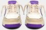 Philippe Model Lyon Recycle Mixing Sneakers Beige Dames - Thumbnail 4