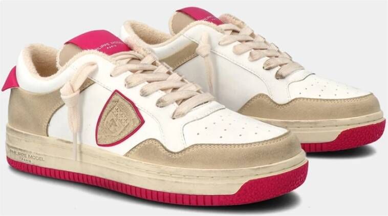 Philippe Model Lyon Recycle Mixage sneakers Beige Dames