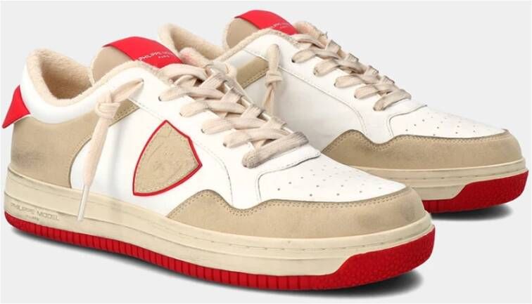 Philippe Model Lyon Recycle Mixage Sneakers Beige Heren