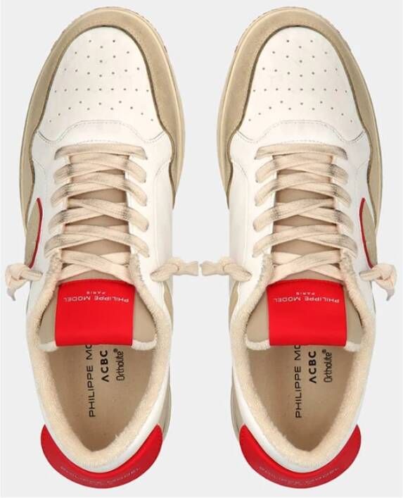 Philippe Model Lyon Recycle Mixage Sneakers Beige Heren