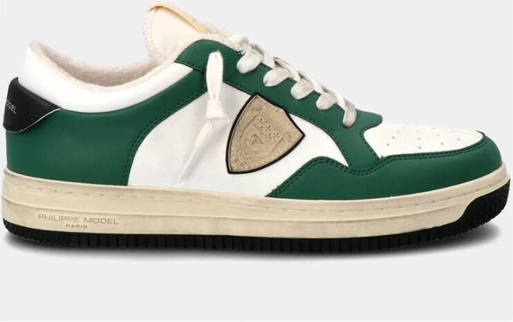 Philippe Model Lyon Recycle Mixage Sneakers Groen Heren