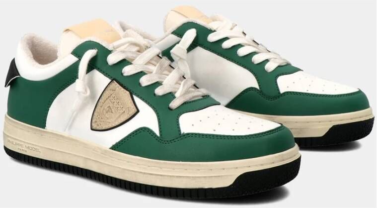 Philippe Model Lyon Recycle Mixage Sneakers Groen Heren