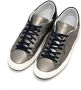 Philippe Model Metallic Grijze Leren Sneakers Grijs Heren - Thumbnail 2