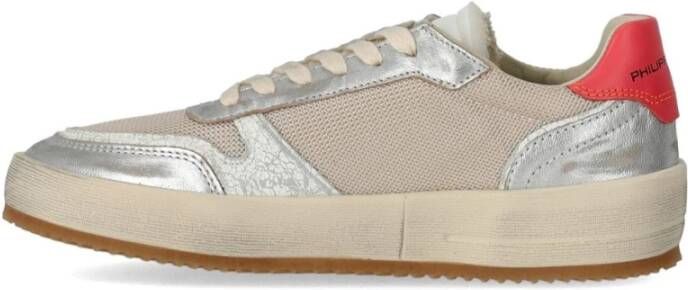 Philippe Model Metallic Koraal Lage Sneaker Multicolor Dames