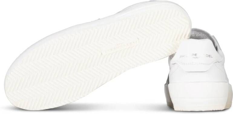 Philippe Model Minimalistische Leren Sneakers met Brede Zool White Dames