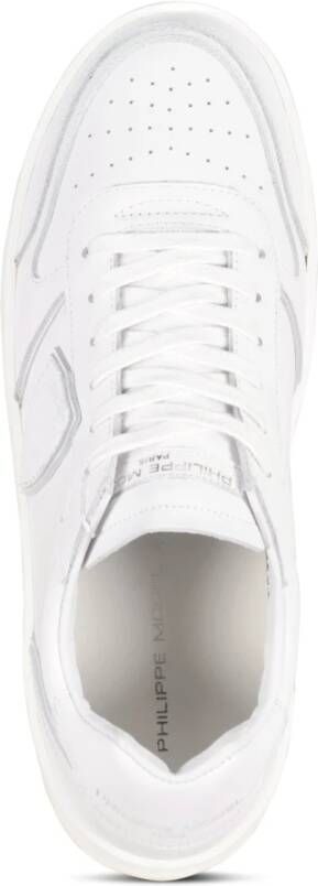 Philippe Model Minimalistische Leren Sneakers met Brede Zool White Dames